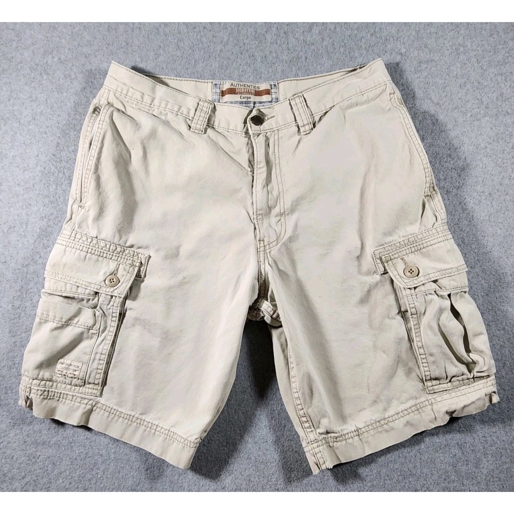 Levis Men's Cargo Shorts, Size 33, 10" Inseam, Khaki/Tan, Cargo Pockets